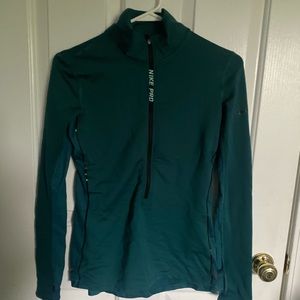 Nike Teal Quater Zip Jacket